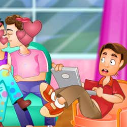 Poster image of Naught Love Kissing  game