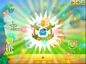 Screenshot image of Dino Basketball game