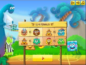 Screenshot image of Dino Basketball game