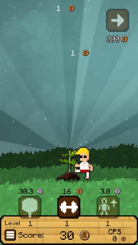 Screenshot image of Idle Tree game