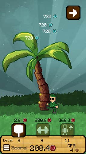Screenshot image of Idle Tree game