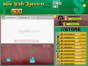 Screenshot image of Idle Web Tycoon game