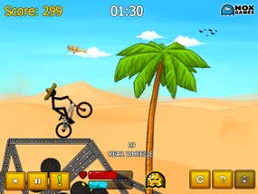 Screenshot image of Stickman Freestyle BMX game