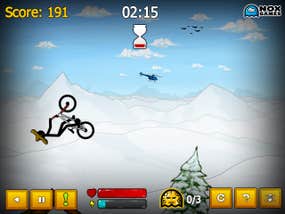 Screenshot image of Stickman Freestyle BMX game