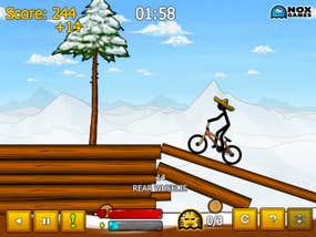 Screenshot image of Stickman Freestyle BMX game