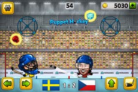 Screenshot image of Puppet Ice Hockey 2014 game