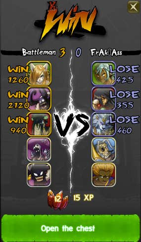 Screenshot image of Eredan Arena game