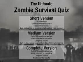 Screenshot image of Ultimate Zombie Quiz game