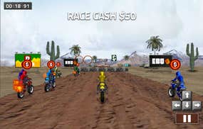 Screenshot image of Dirt Bike Racing game
