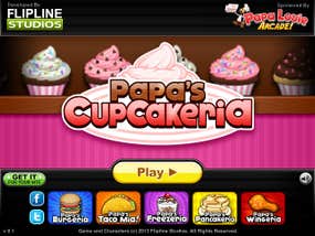 Screenshot image of Papa's Cupcakeria game