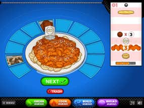 Screenshot image of Papa's Pastaria game