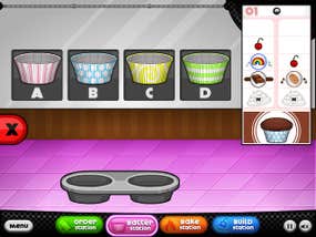 Screenshot image of Papa's Cupcakeria game