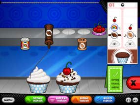 Screenshot image of Papa's Cupcakeria game