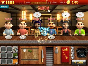 Screenshot image of Youda Sushi Chef game