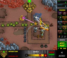 Screenshot image of Swarm Defender game
