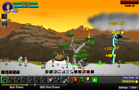 Screenshot image of Bowmaster Winter Storm game