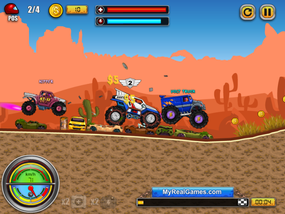 Screenshot image of Monsters' Wheels game
