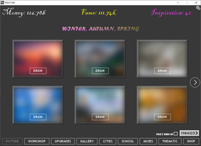 Screenshot image of Artist Idle game