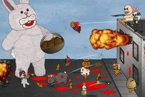 Screenshot image of Bunny Invasion: Easter Special game