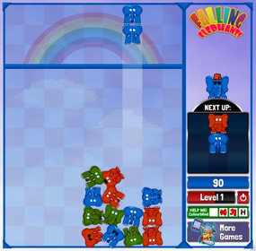 Screenshot image of Falling Elephants game