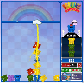 Screenshot image of Falling Elephants game