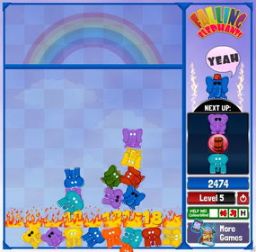 Screenshot image of Falling Elephants game