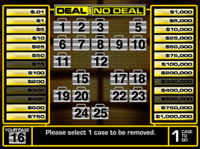 Screenshot image of Deal Or No Deal game