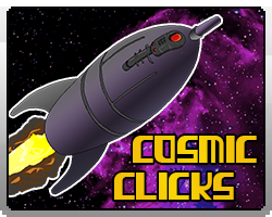 Poster image of Cosmic Clicks game