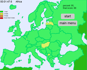 Screenshot image of Conquering Europe game