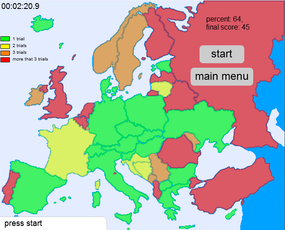 Screenshot image of Conquering Europe game