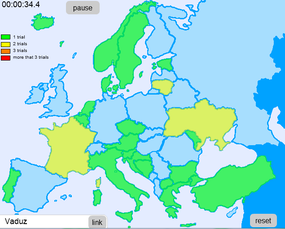 Screenshot image of Conquering Europe - Cities game