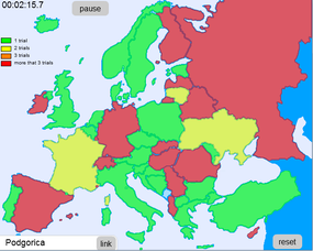 Screenshot image of Conquering Europe - Cities game