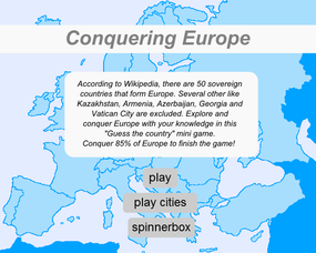Screenshot image of Conquering Europe game