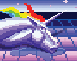 Retro Unicorn Attack Poster image of Retro Unicorn Attack game