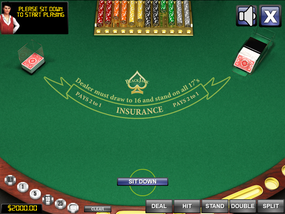 Screenshot image of Gentleman's Blackjack game