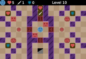 Screenshot image of HP Atk Def game