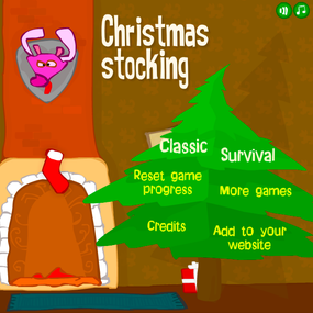 Screenshot image of Christmas stocking game