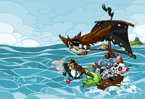 Screenshot image of Snoring 3. Treasure Island game