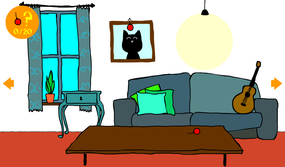 Screenshot image of Christmas cat game