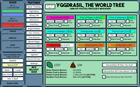 Screenshot image of NGU IDLE game