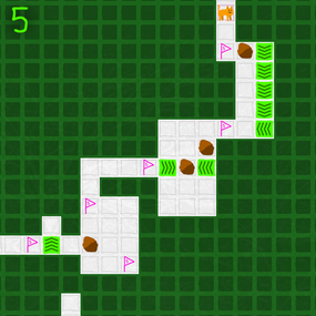 Screenshot image of 5 Step Steve game