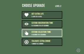 Screenshot image of Incremental Memory game