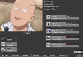 Screenshot image of Artist Idle game