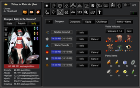 Screenshot image of Idling to Rule the Gods game