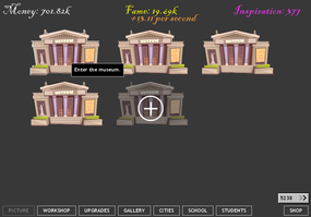 Screenshot image of Artist Idle game