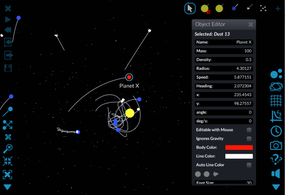 Screenshot image of Gravity Simulator game