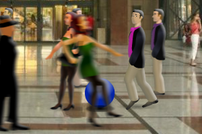Screenshot image of Shopping Mall Bowling game