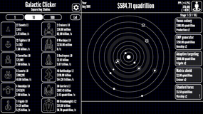 Screenshot image of Galactic Clicker game