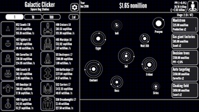 Screenshot image of Galactic Clicker game
